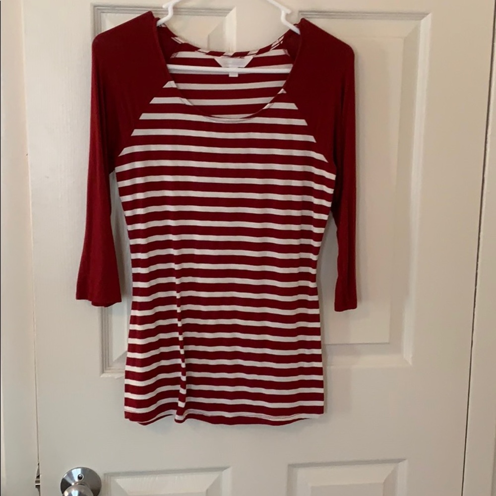 Stripped 3/4 sleeve